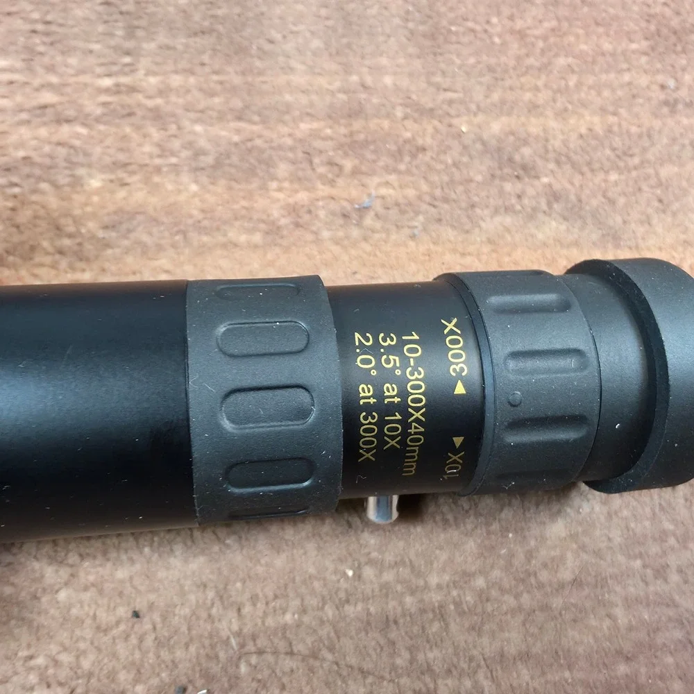 Tacright Monocular Telescope Adult OS Black Excellent 10-300x40mm Zoom Portable
